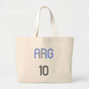Argentinië 10 ontwerpen! grote tote bag