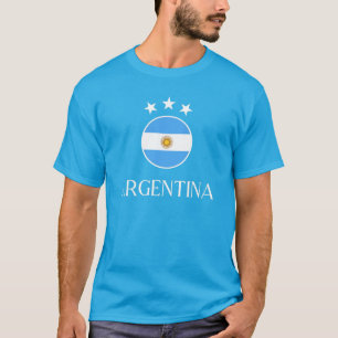 Argentinië 2 Witte 3 sterren T-shirt