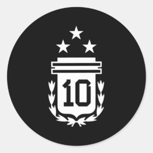 Argentinië 3 sterren Argentijnse vlag drie sterren Ronde Sticker