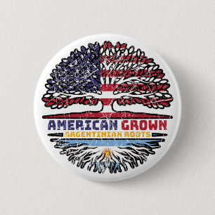 Argentinië Argentinië Argentinië VS Amerika Amerik Ronde Button 5,7 Cm