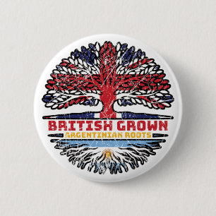 Argentinië Argentinië Verenigd Koninkrijk Britse v Ronde Button 5,7 Cm