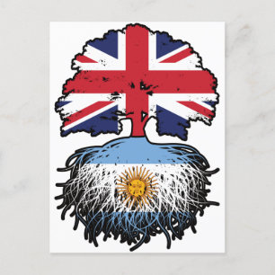 Argentinië - Brits - Bergoldvlag Briefkaart
