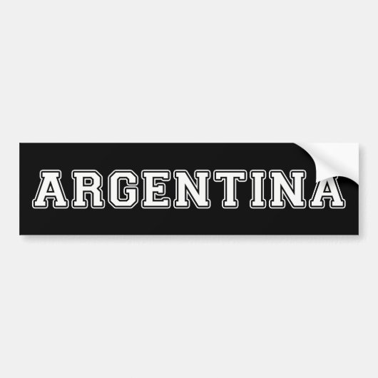 Argentinië Bumpersticker (Voorkant)