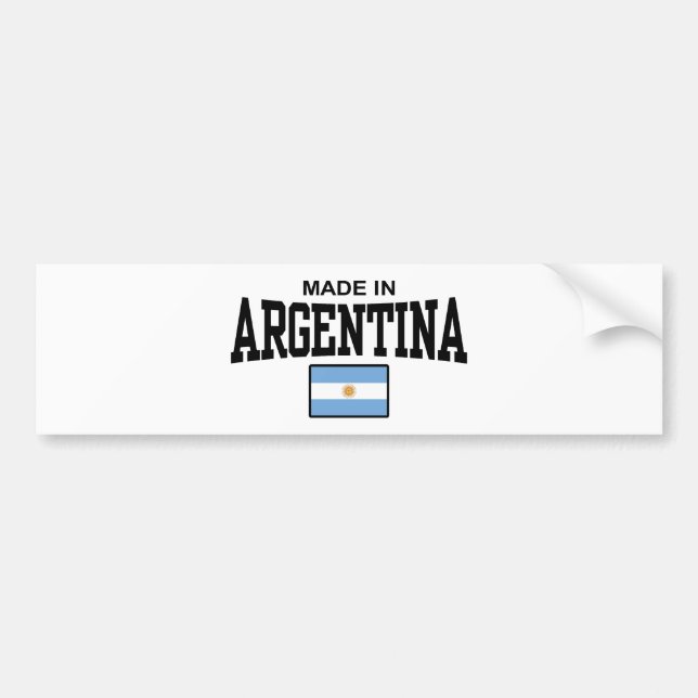 Argentinië Bumpersticker (Voorkant)