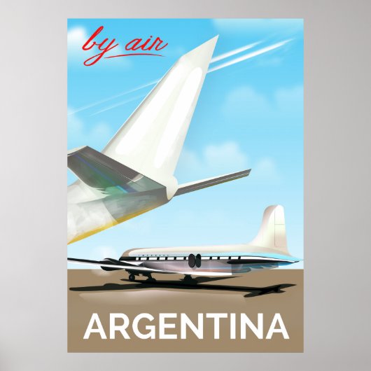 Argentinië "By Air"  poster (Voorkant)
