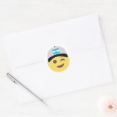 Argentinië Emoji Honkbal Hoed Ronde Sticker (Envelop)