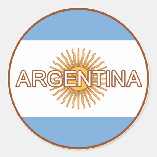 Argentinië Euro Sticker (Voorkant)