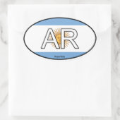 Argentinië Euro Sticker (Tas)