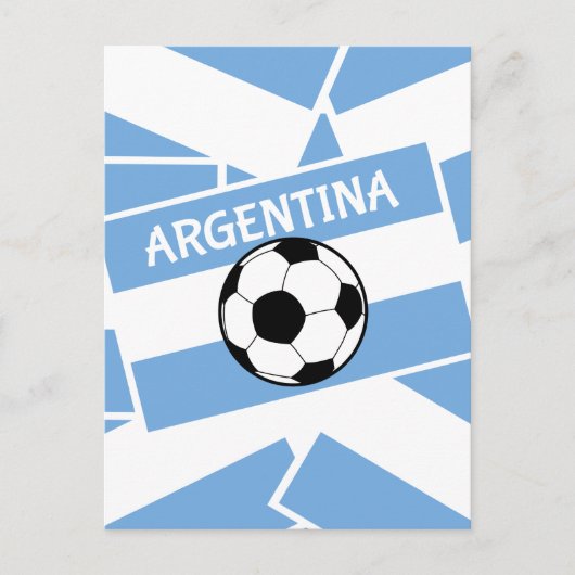 Argentinië Football Briefkaart (Voorkant)