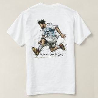 Argentinië GOAT 10 Voetbal Schets T-Shirt