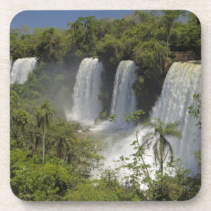 Argentinië, Iguacu watervallen in de zon. Bier Onderzetter