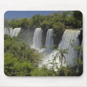 Argentinië, Iguacu-watervallen in de zon. Muismat