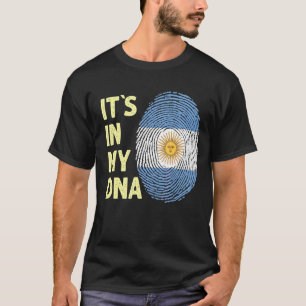 Argentinië in mijn DNA Argentin-Argentijnse vlagte T-shirt