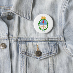 Argentinië land wapen wapenschild symbool embleem ronde button 5,7 cm