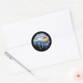 Argentinië Lips Pride Root Flag Ronde Sticker (Envelop)
