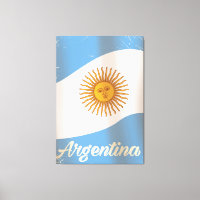 Argentinië Nationaal poster van vlaggenvakantie