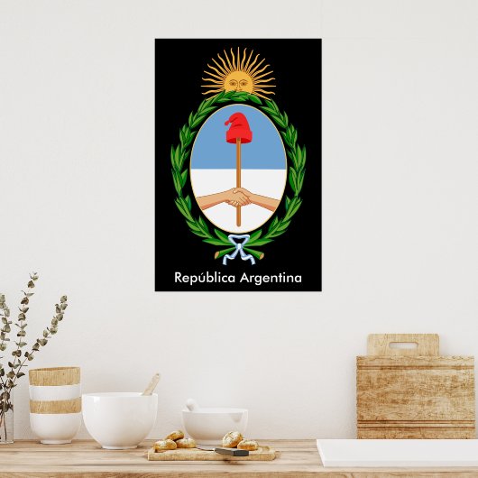 Argentinië Republica - Poster Emblem (Keuken)