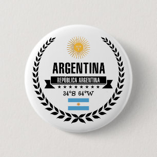 Argentinië Ronde Button 5,7 Cm