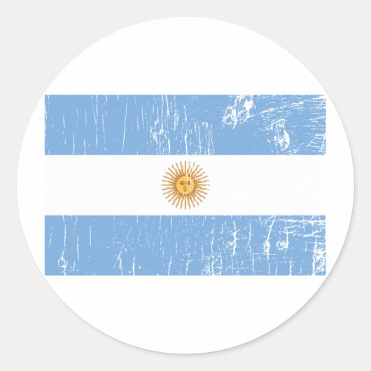  Argentinië Ronde Sticker (Voorkant)