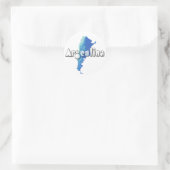 Argentinië Ronde Sticker (Tas)