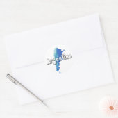 Argentinië Ronde Sticker (Envelop)