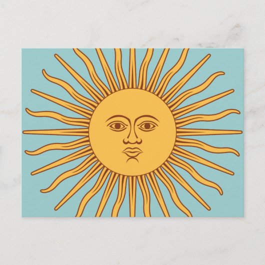 Argentinië "Sol de Mayo" Briefkaart (Voorkant)