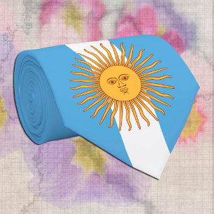 Argentinië, Sol de Mayo en Argentinië Vlag/bedri Stropdas