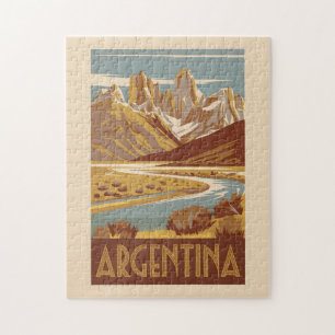 Argentinië Travel Art Vintage Legpuzzel