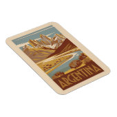 Argentinië Travel Art Vintage Magneet (Rechterzijde)