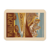 Argentinië Travel Art Vintage Magneet (Horizontaal)