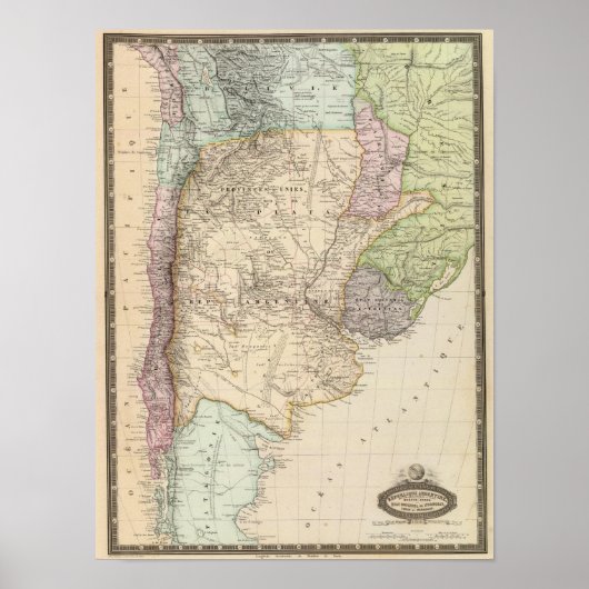 Argentinië, Uruguay Poster (Voorkant)