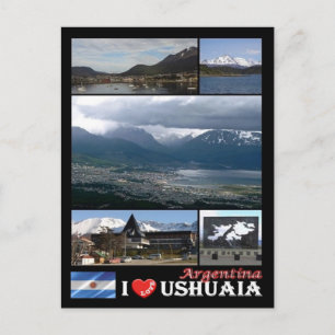 Argentinië - Ushuaia - I Love - Briefkaart