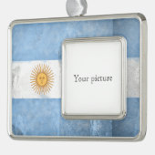 Argentinië Verzilverd Kader Ornament (Links)