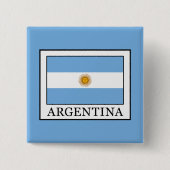 Argentinië Vierkante Button 5,1 Cm (Voorkant)