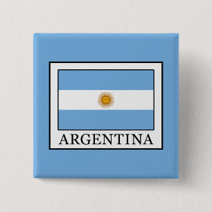 Argentinië Vierkante Button 5,1 Cm