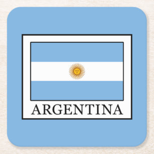 Argentinië Vierkante Kartonnen Onderzetter