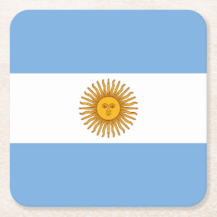 Argentinië Vierkante Kartonnen Onderzetter