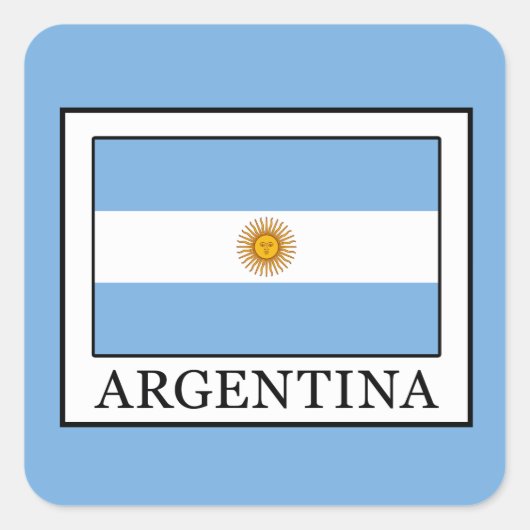 Argentinië Vierkante Sticker (Voorkant)