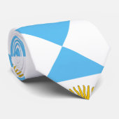 Argentinië vlag patroon stropdas (Opgerold)