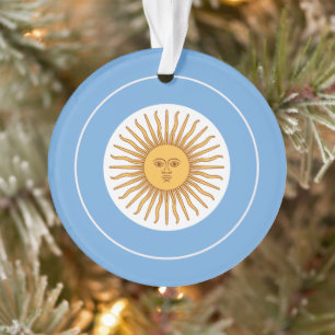 Argentinië Vlag Roundel, Ronde Argentijnse Vlag Ornament