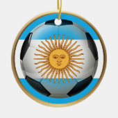 Argentinië Voetbal Keramisch Ornament (Voorkant)