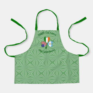 Argentinië VS Iers Vlag Shamrock Persoonlijke Kind Schort