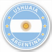 Argentinië, Vuurland, Ushuaia Sticker (Voorkant)
