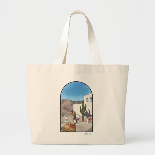 Argentinië Waterverf Grote Tote Bag (Voorkant)