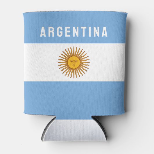 Argentinië Zuid-Amerika Vlag Buenos Aires Blikjeskoeler (Voorkant)