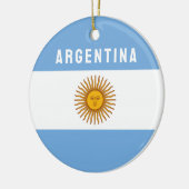 Argentinië Zuid-Amerika Vlag Buenos Aires Keramisch Ornament (Links)