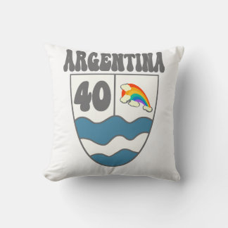 Argentinien Ruta 40 Autobahnschild mit Regenbogen Kussen
