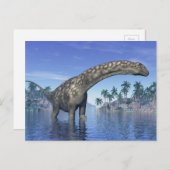Argentinosaurus dinosaur - 3D rendering Briefkaart (Voorkant / Achterkant)
