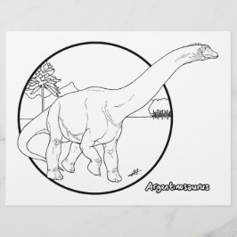 Argentinosaurus - Kleurplaat.
