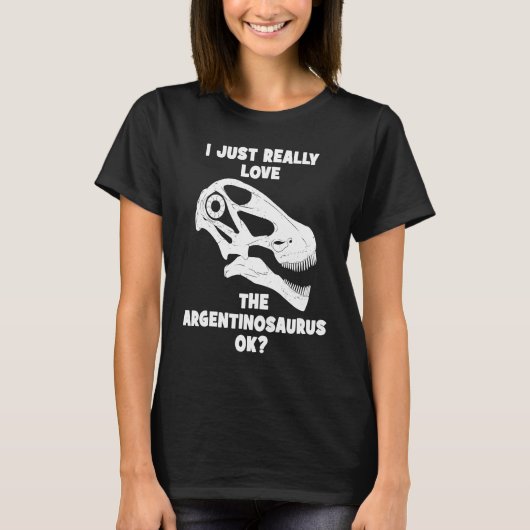 Argentinosaurus Skull Fossil Hunter 2 T-shirt (Voorkant)